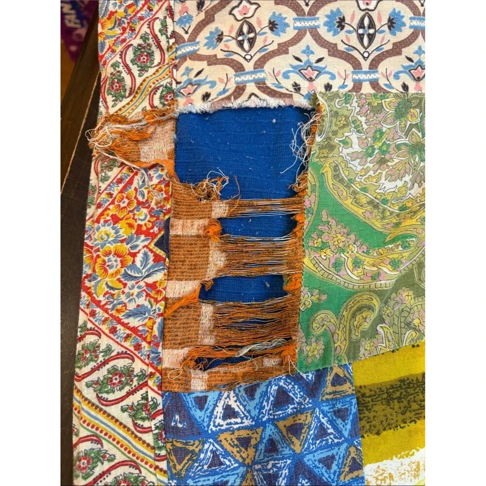 Handmade Vintage Patchwork Cotton Quilt